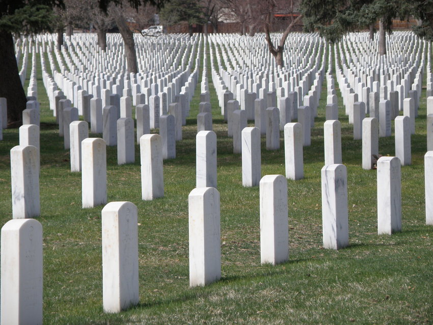 The Fort Logan National Cemetery in Denver is continuing to accommodate burials of veterans and is cataloging families who wish to have a memorial with honors later. Many of the volunteers who normally provide the honors, such as a firing party, are not able to attend services right now.